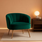 The Verdant Chair | Emerald Velvet & Gold