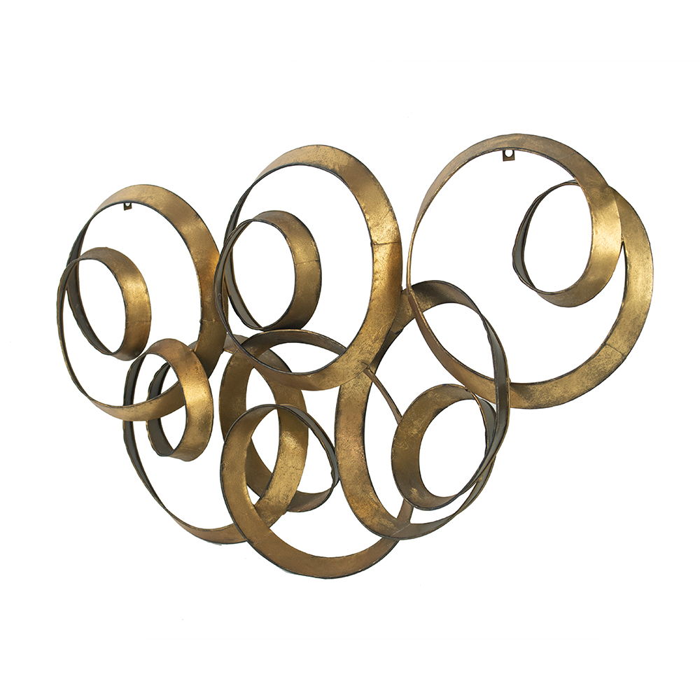 The Valérie Wall Decor — Gilded Ring Sculpture — jpg