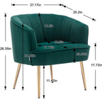 The Verdant Chair | Emerald Velvet & Gold