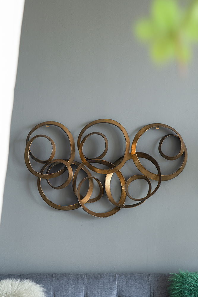 The Valérie Wall Decor — Gilded Ring Sculpture — cca jpg