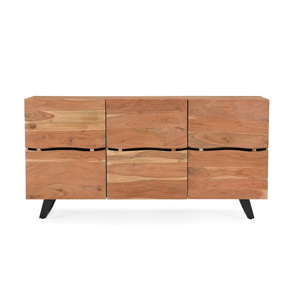 The Étienne Sideboard | Live-Edge Acacia & Black Iron
