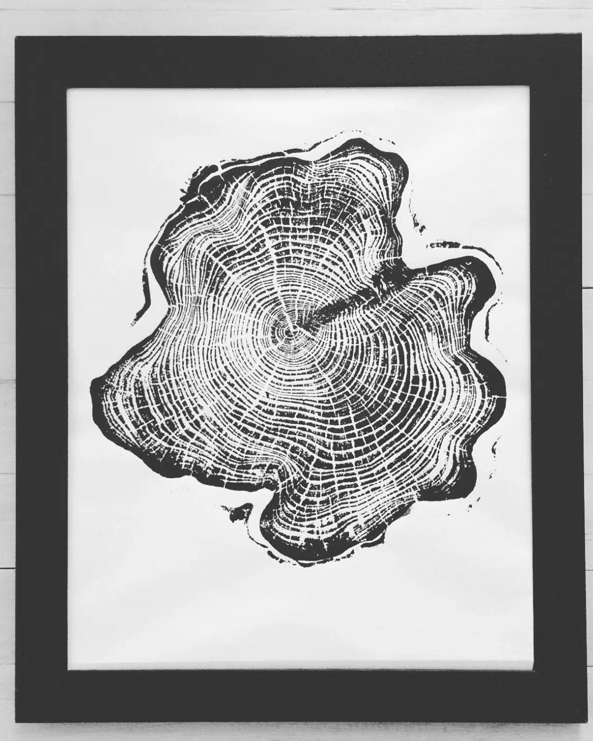 The Élodie Woodcut Wall Art — product view