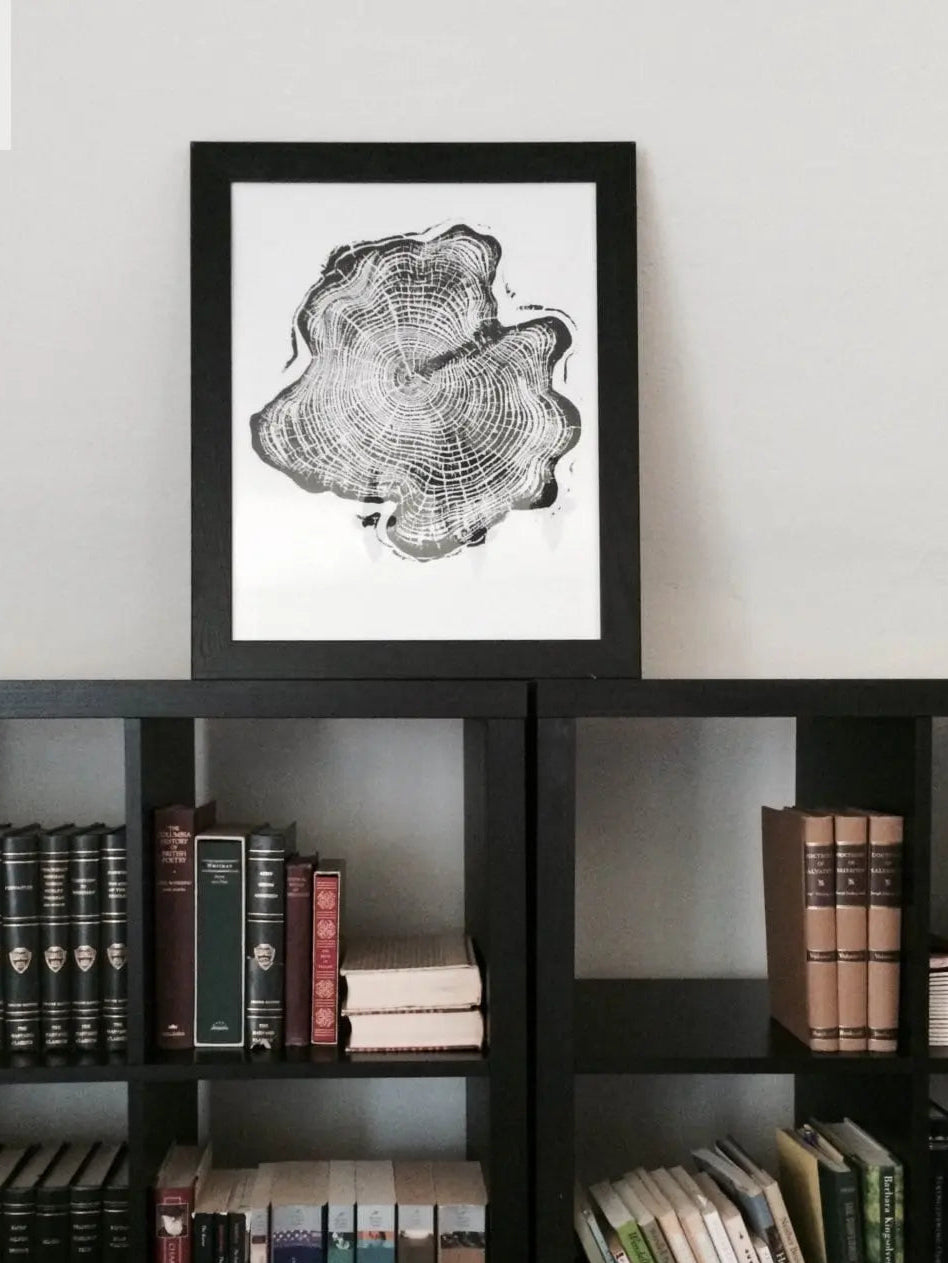 The Élodie Woodcut Wall Art — alaska cedar art denali lumber