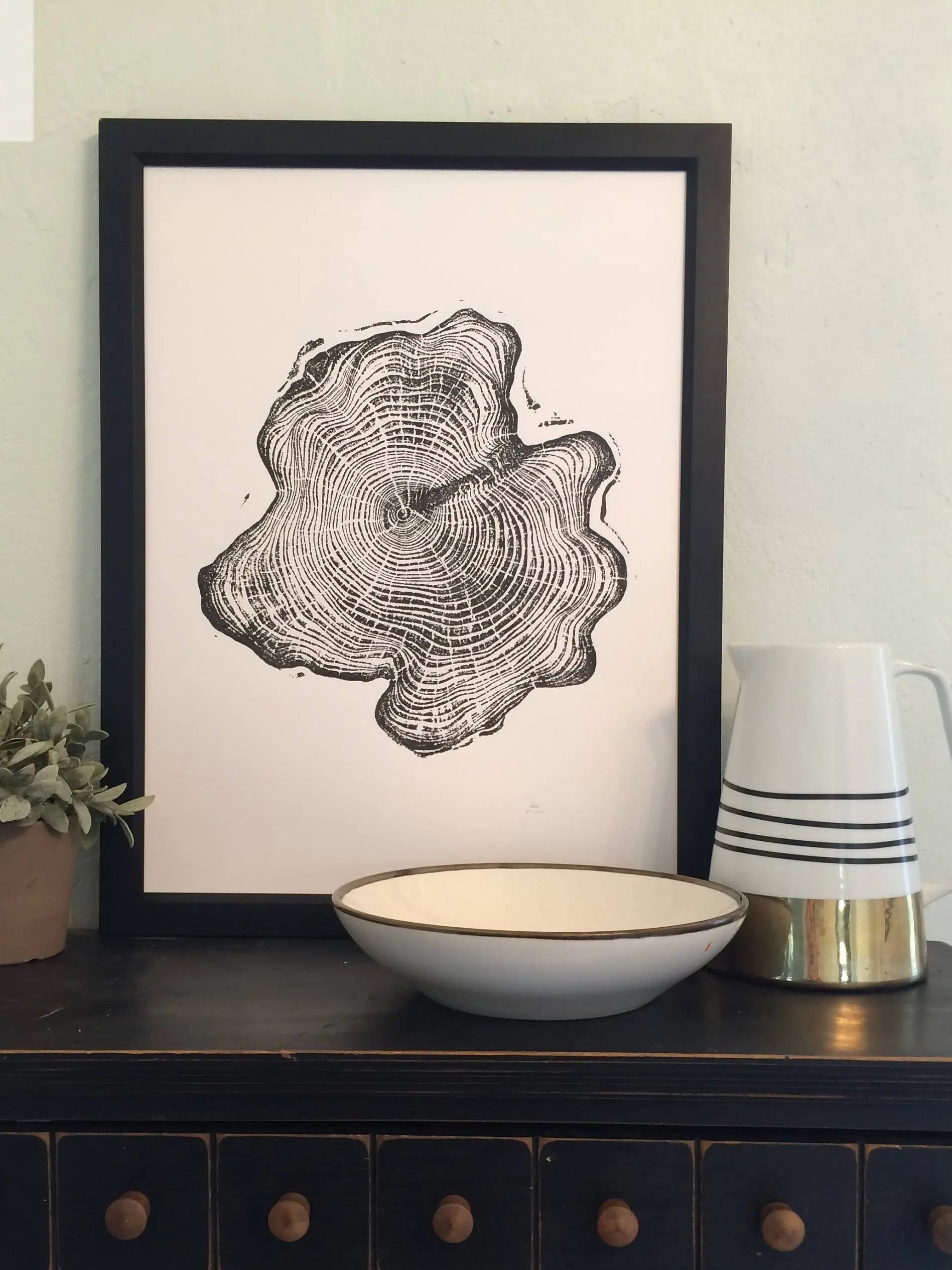 The Élodie Woodcut Wall Art — alaska cedar art denali lumber