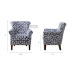 Dimension diagram of the Anaïs Club Chair showing 29.25 inches wide, 34.75 inches high, 31 inches deep