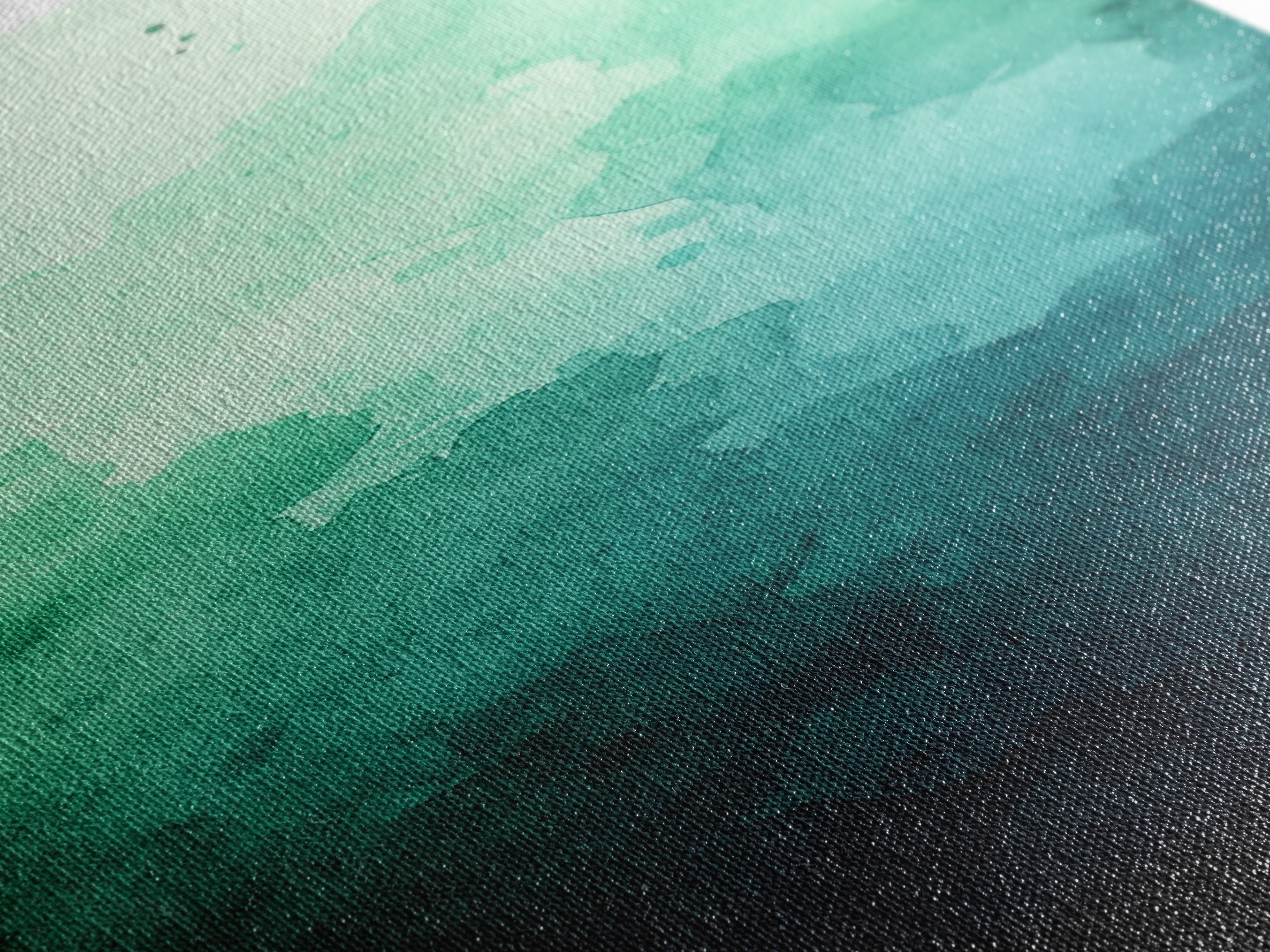 The Maëlle Wall Art — Teal Gradient Canvas — art texture closeup jpg