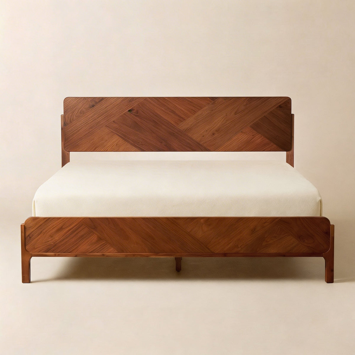 The Benoît Bed | Caramel Woven Wood