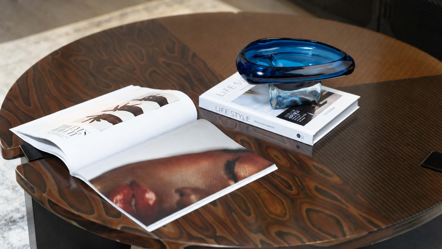 The Lucie Glass Bowl | Cobalt Glass