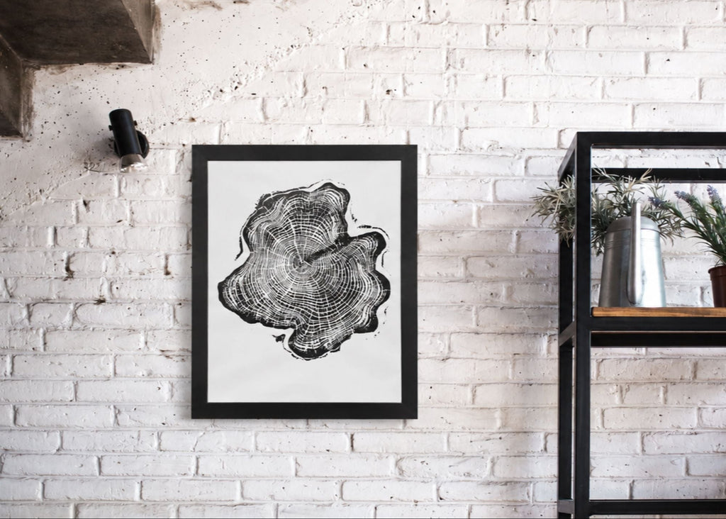 The Élodie Wall Art | Alaskan Cypress Woodcut
