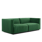 The Cosette Loveseat | Emerald Channel Velvet