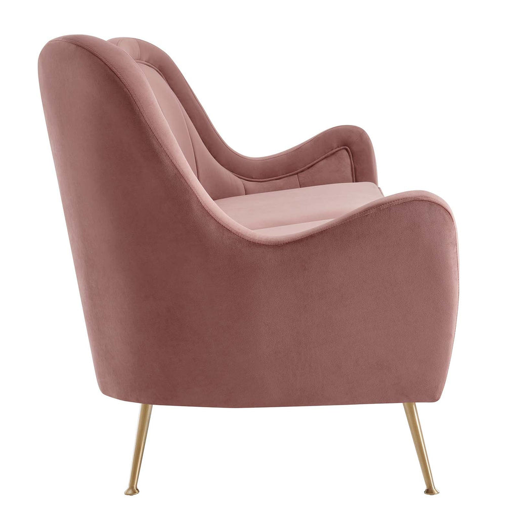 The Agnès Sofa | Dusty Rose Performance Velvet