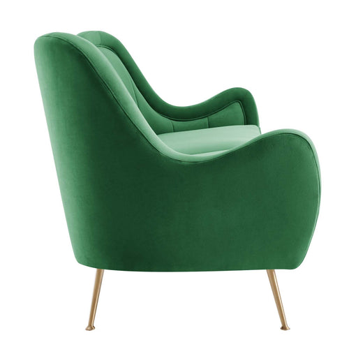 The Agnès Sofa | Emerald Green Performance Velvet