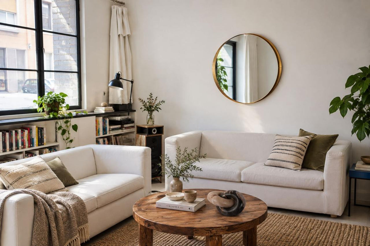 The Joëlle Petrified Wood Knot in a second editorial interior setting, showing the piece in relation to surrounding furnishings.