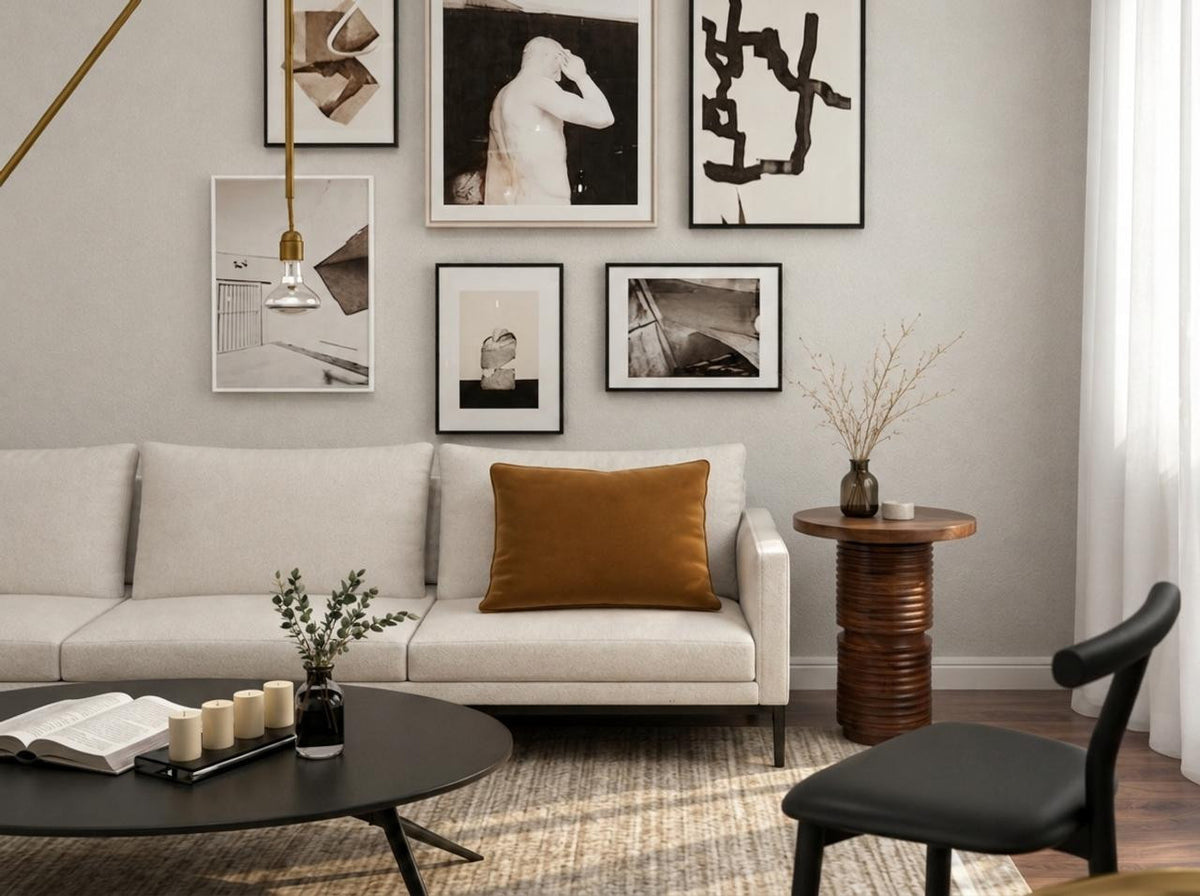 The Gabin Accent Table in a second editorial interior setting, showing the piece in relation to surrounding furnishings.