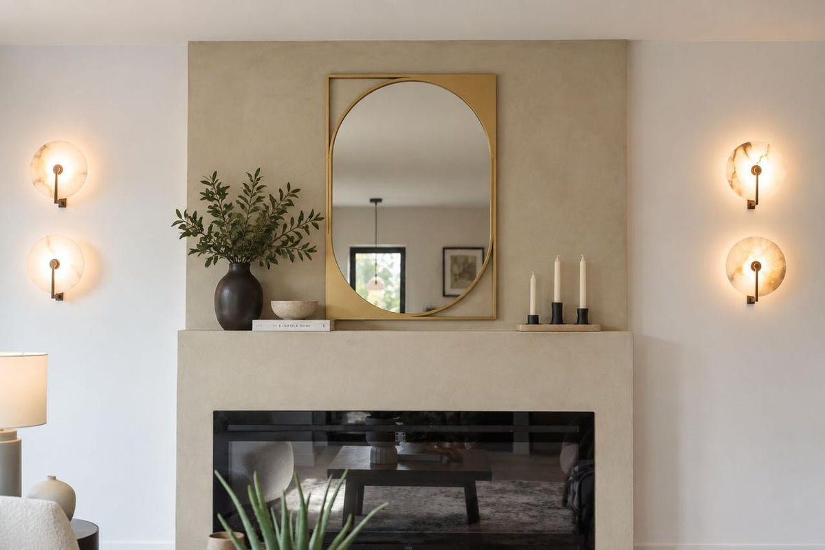 The Diane Mirror in a second editorial interior setting, showing the piece in relation to surrounding furnishings.