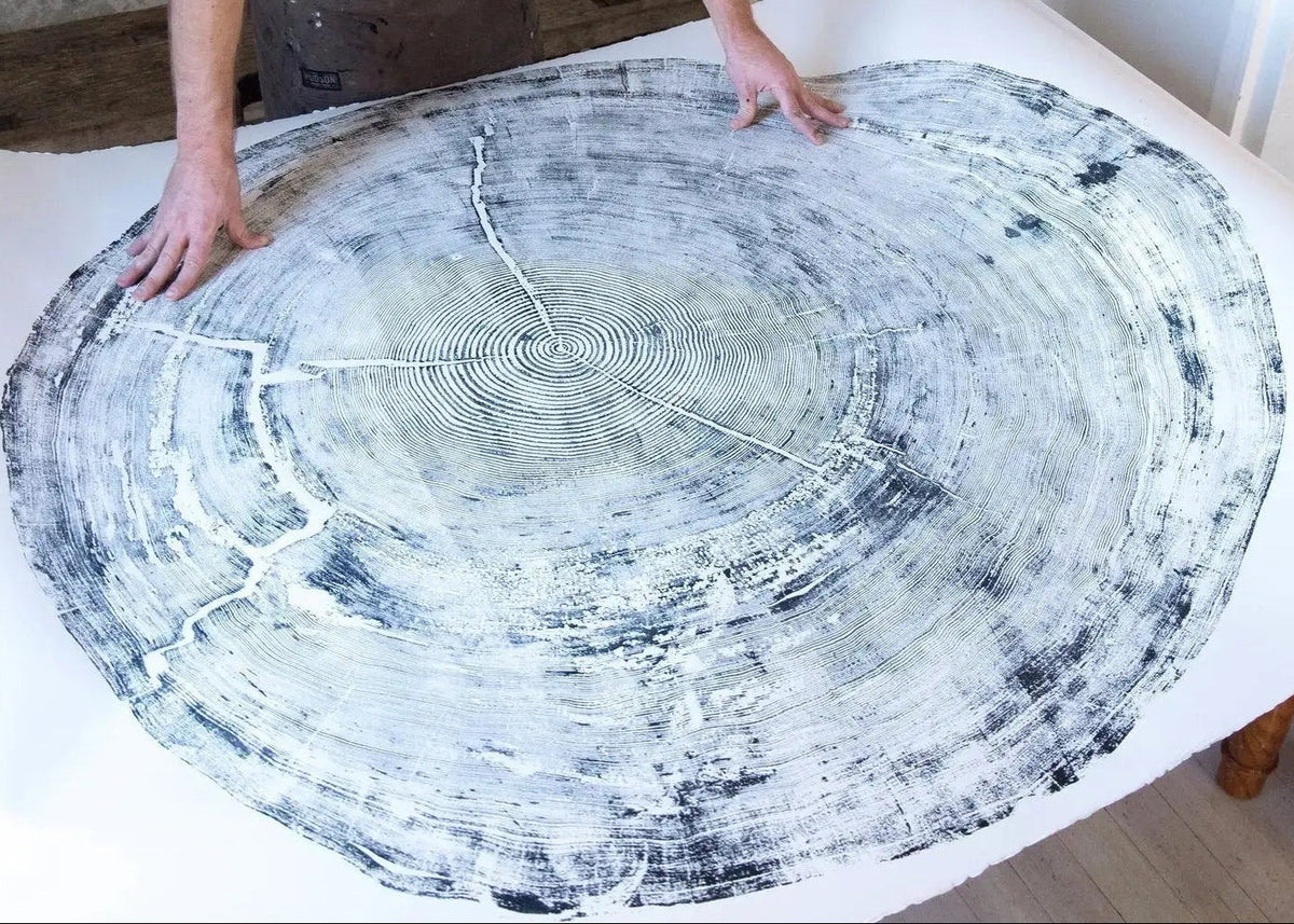 The Auréline Wall Art — 372-Year Sitka Spruce Ring Print — full sitka spruce inches lintonart