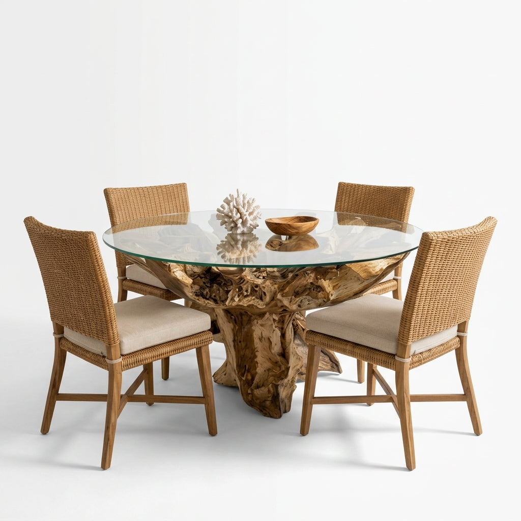 The Nusa Dining Table | Sculptural Teak Root