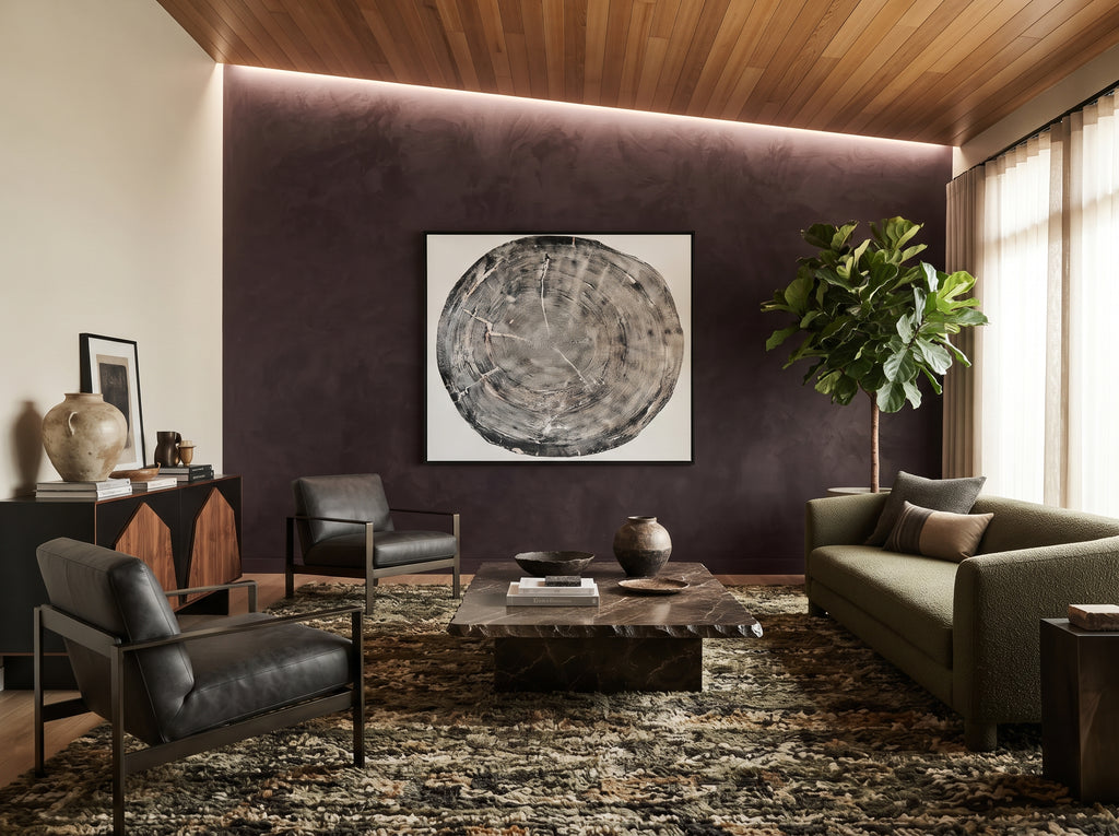 The Auréline Wall Art | 372-Year-Old Sitka Spruce Woodcut