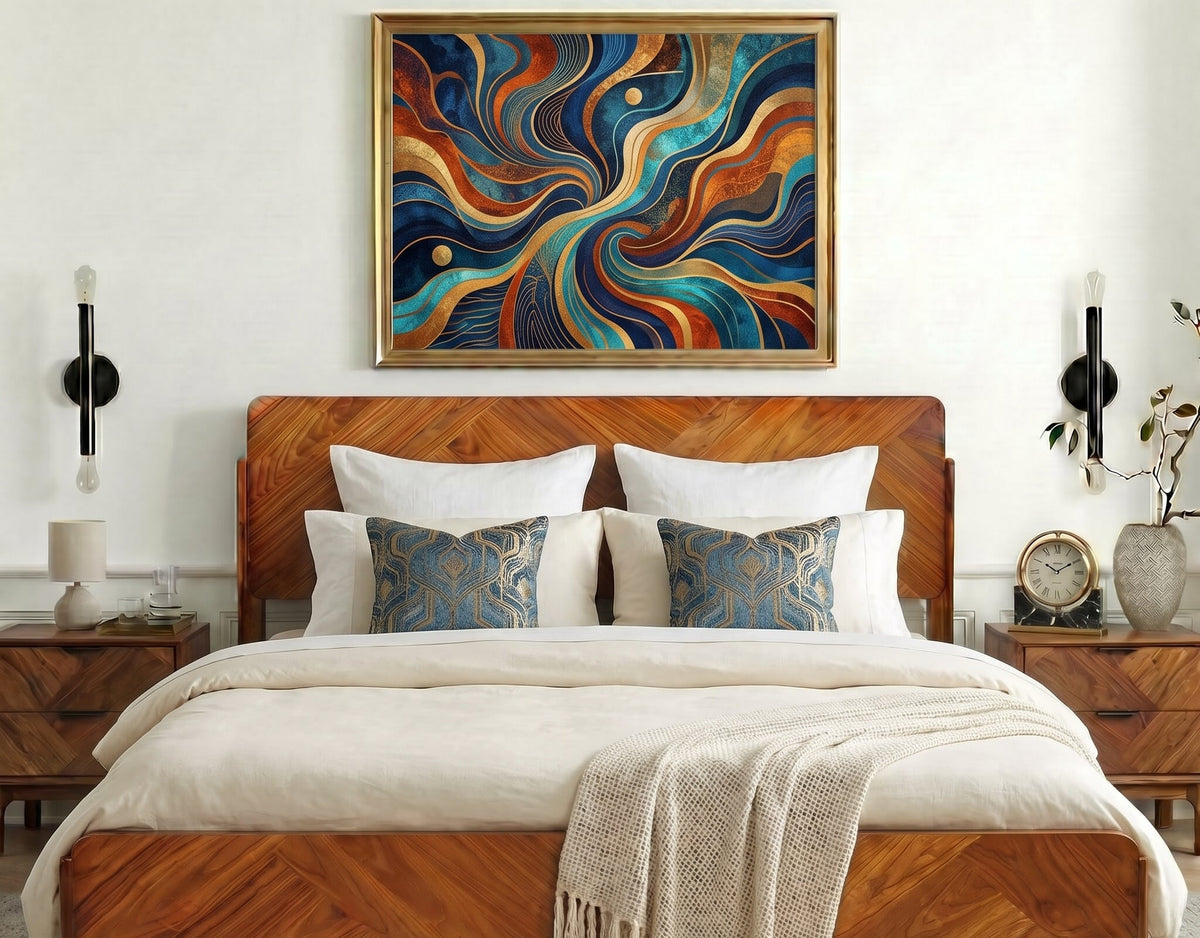 The Benoît Bed | Caramel Woven Wood