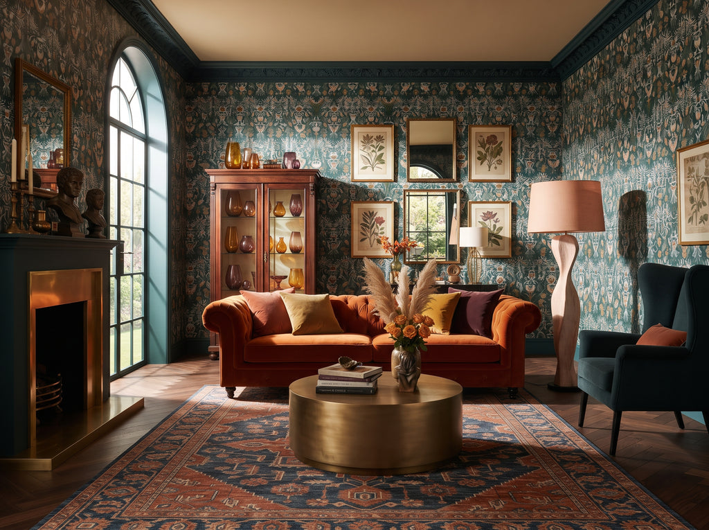 The Corentine Wallpaper | Forest Damask