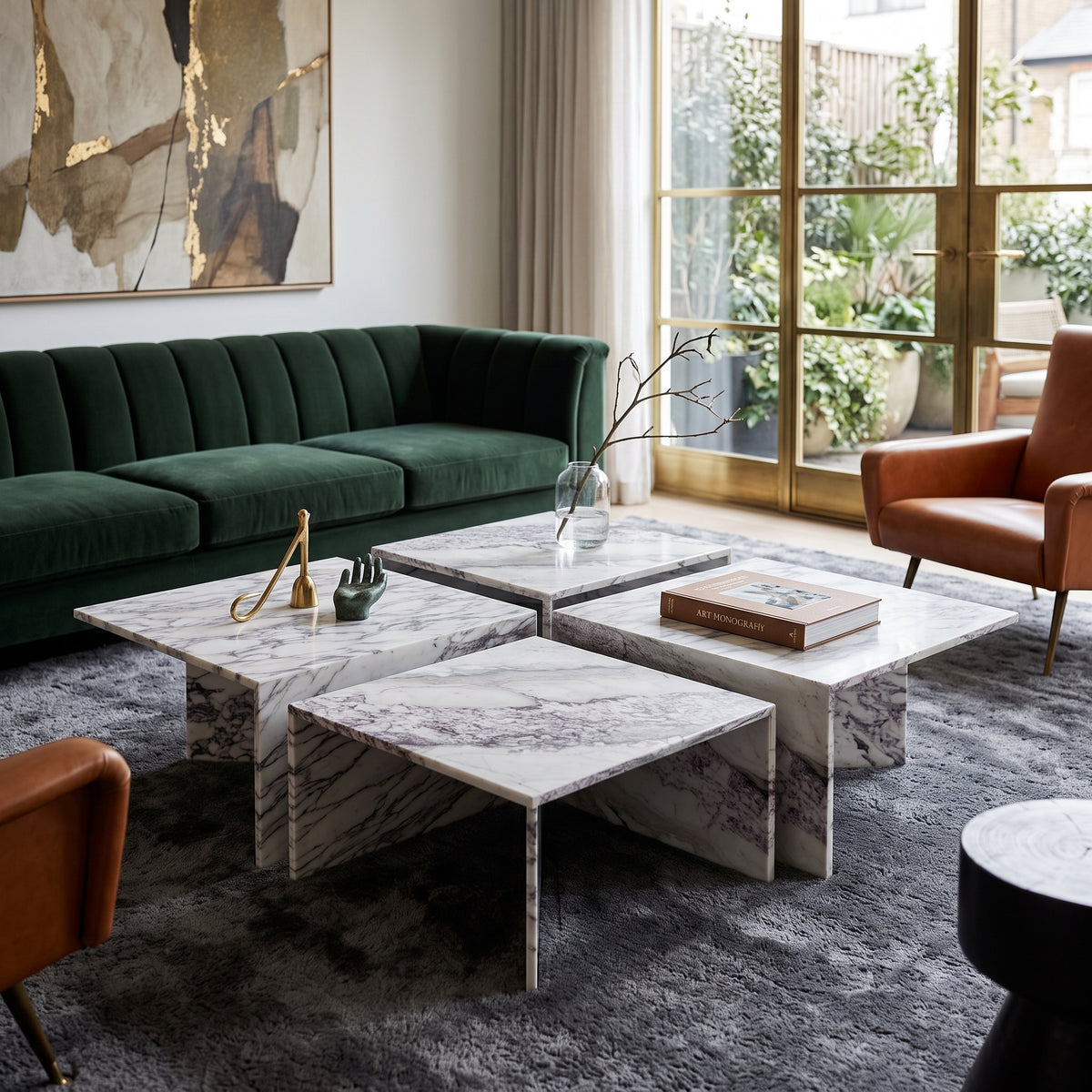 The Pythagoras Tables | Sculptural Marble Pair