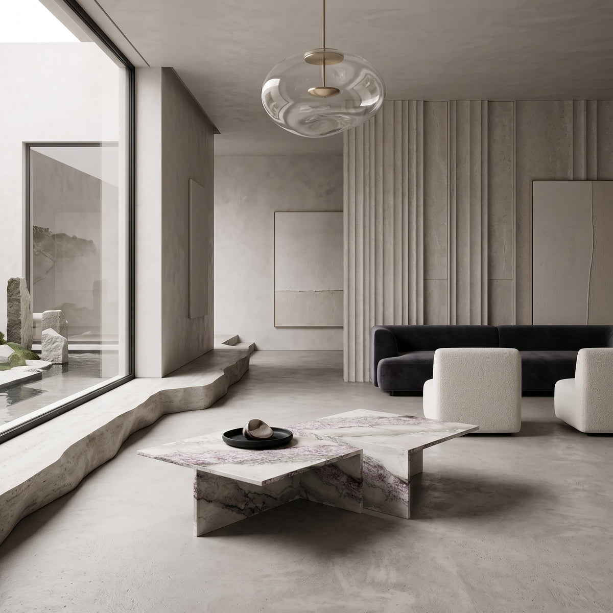 The Pythagoras Tables | Sculptural Marble Pair