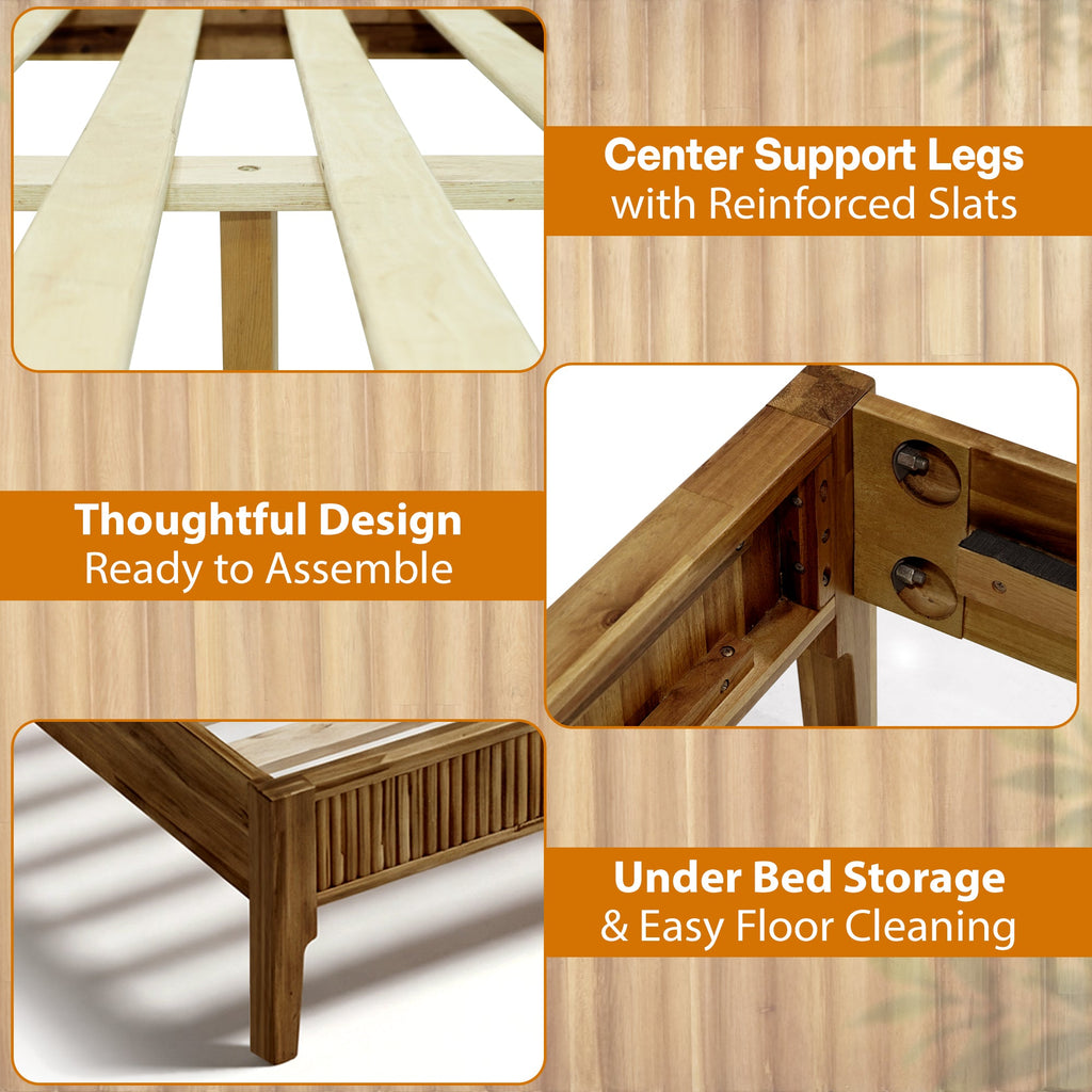 The Bosk Bed | Walnut-Stained Solid Wood