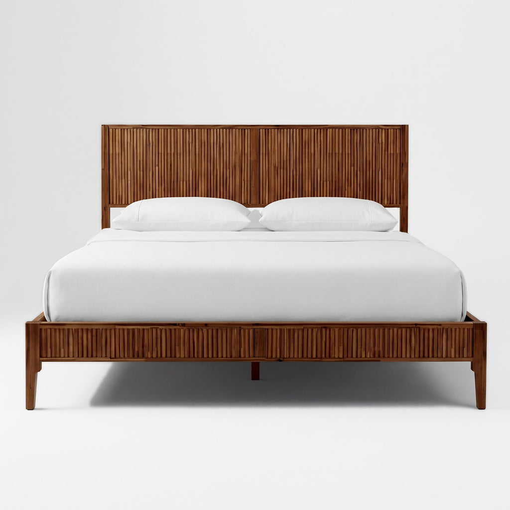 The Bosk Bed | Walnut-Stained Solid Wood