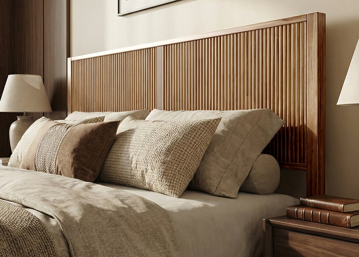 The Bosk Bed | Walnut-Stained Solid Wood