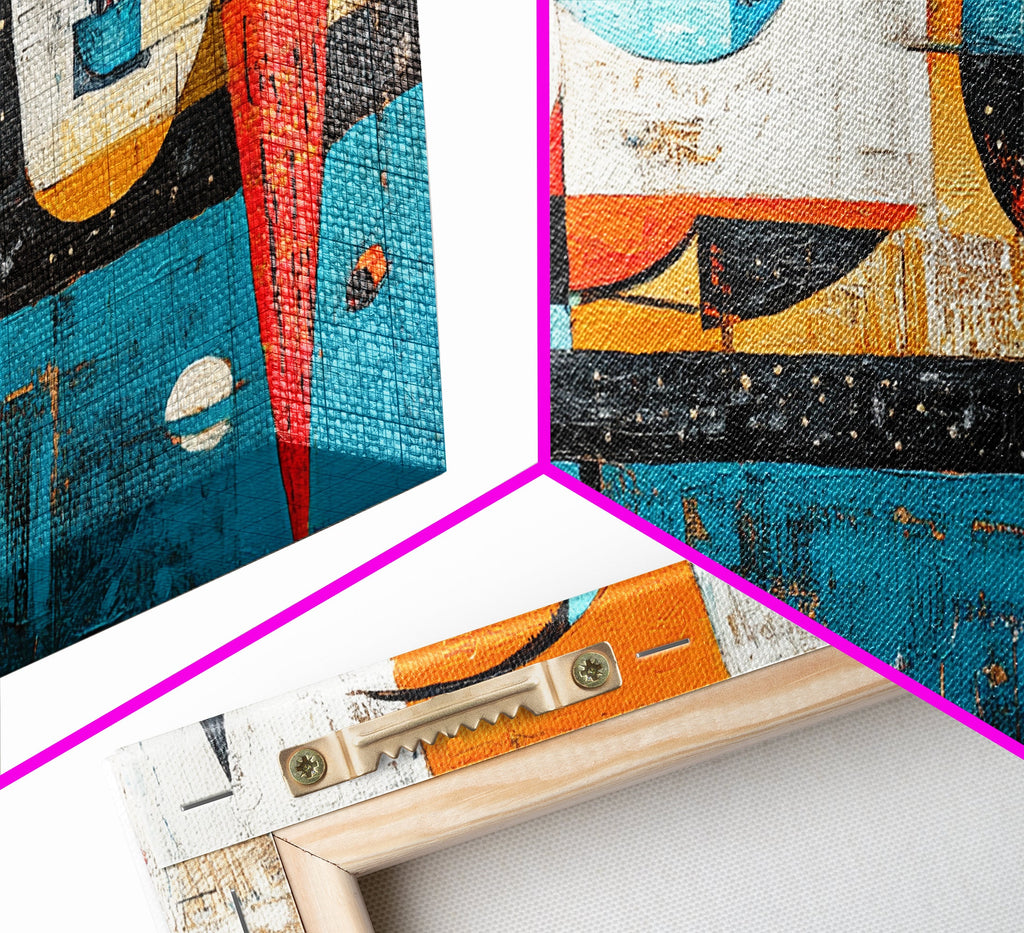 The Mireille Abstract Canvas — Modernist Composition — hotspot features jpg
