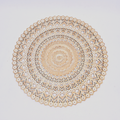 The Apolline Wall Medallion — Whitewashed & Gold — product view