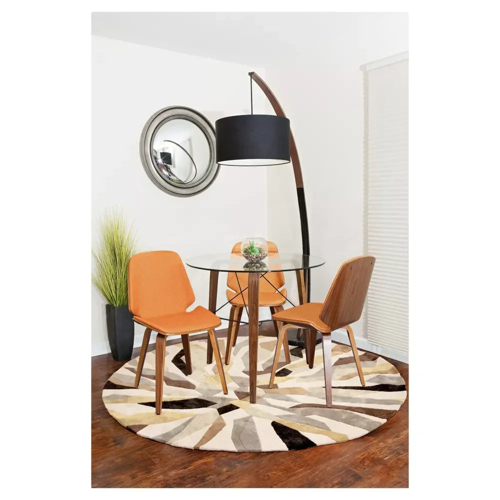 The Éloïse Floor Lamp — Walnut & Marble — mid century modern floor lamp