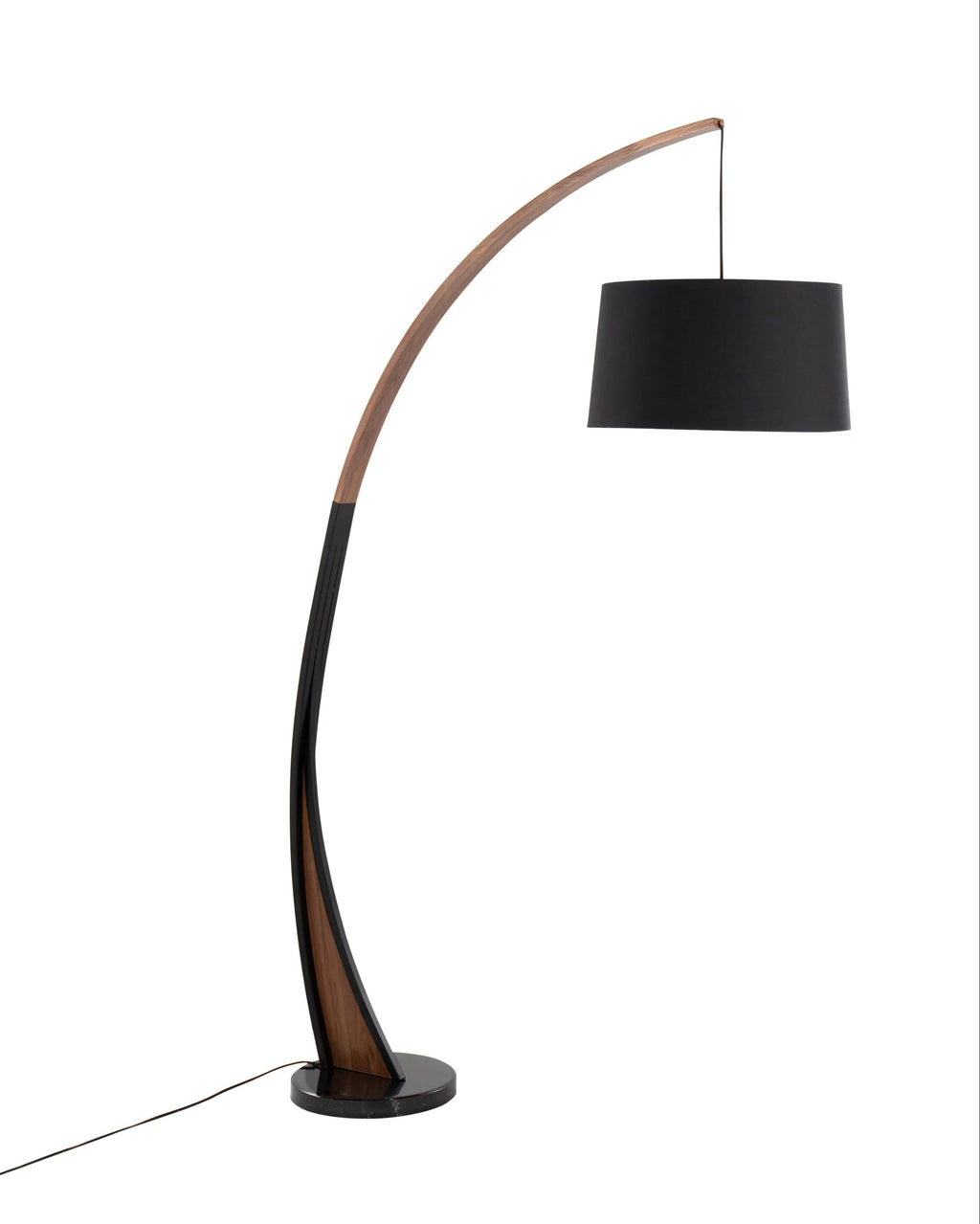 The Éloïse Floor Lamp | Sculptural Walnut Arcs