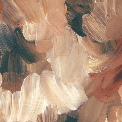The Améline Wallpaper — Terracotta Brushstroke — darling wallpaperwith rust cream navy