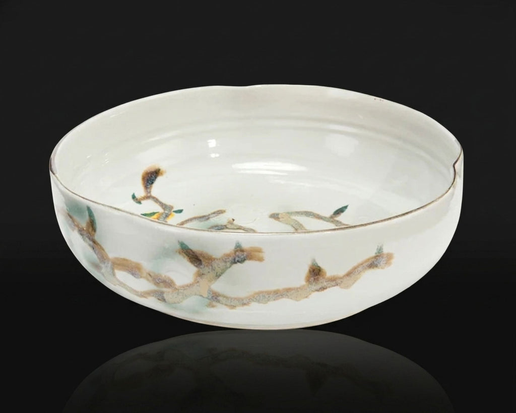 The Nadine Bowl | Painterly Teal Porcelain