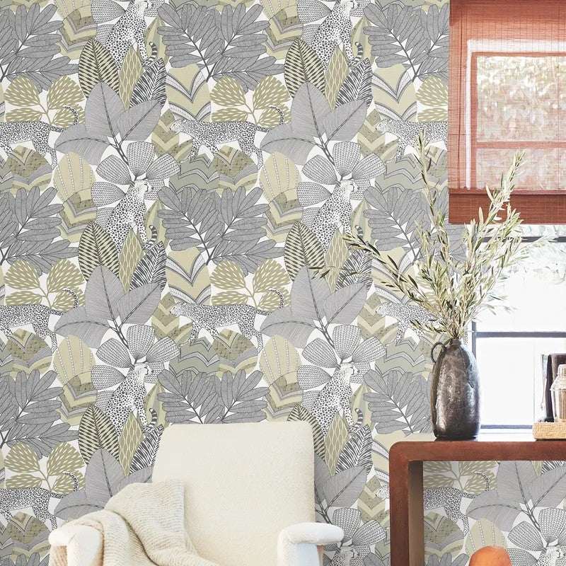 Namiri Blue wallpaper shown in supplier interior photography