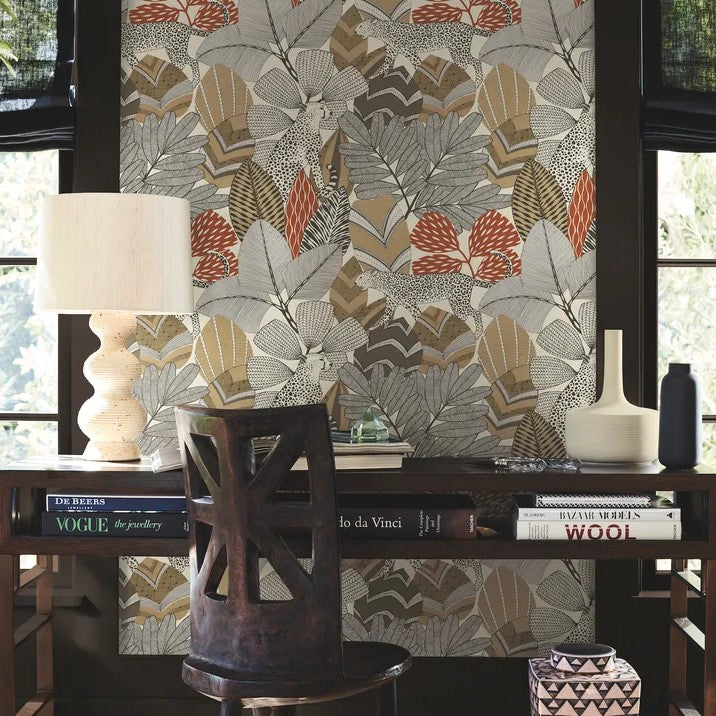 Namiri Green wallpaper shown in supplier interior photography