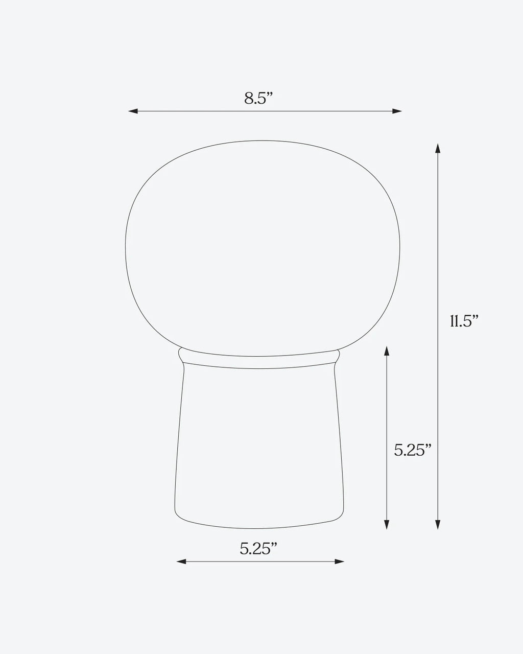The Noémie Table Lamp | Travertine Pedestal