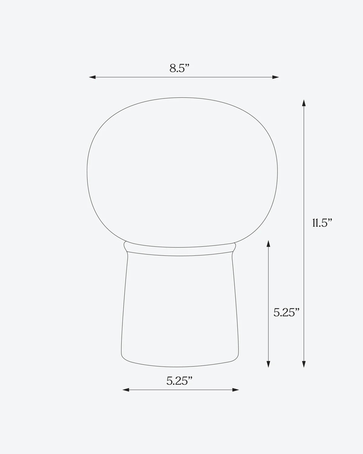 The Noémie Table Lamp | Travertine Pedestal