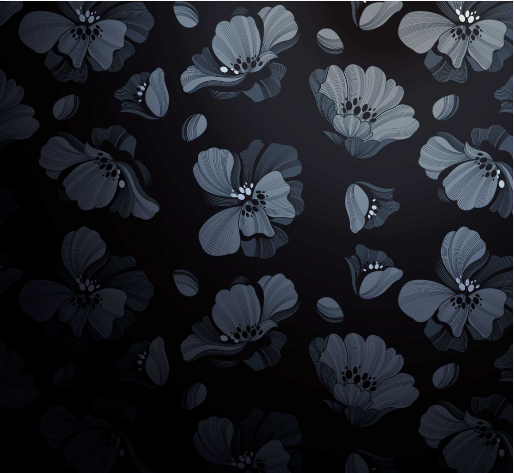 The Ninon Mural | Midnight Floral Rhythm