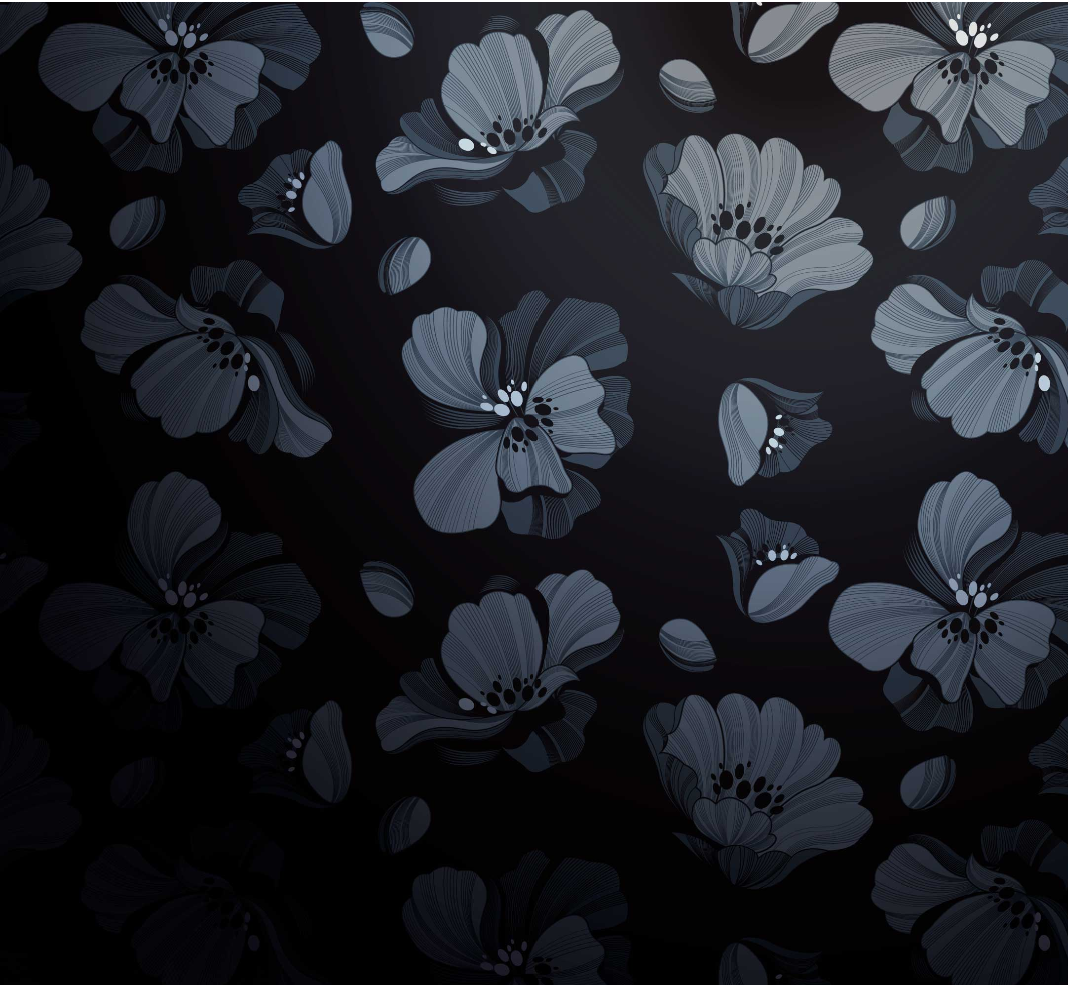The Ninon Mural | Midnight Floral Rhythm