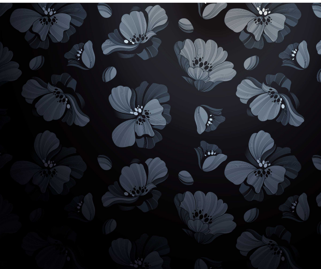 The Ninon Mural | Midnight Floral Rhythm