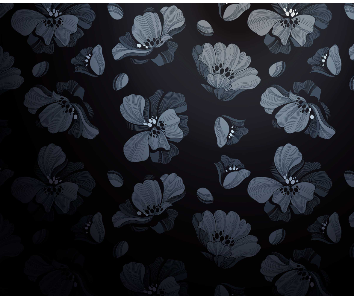 The Ninon Mural | Midnight Floral Rhythm