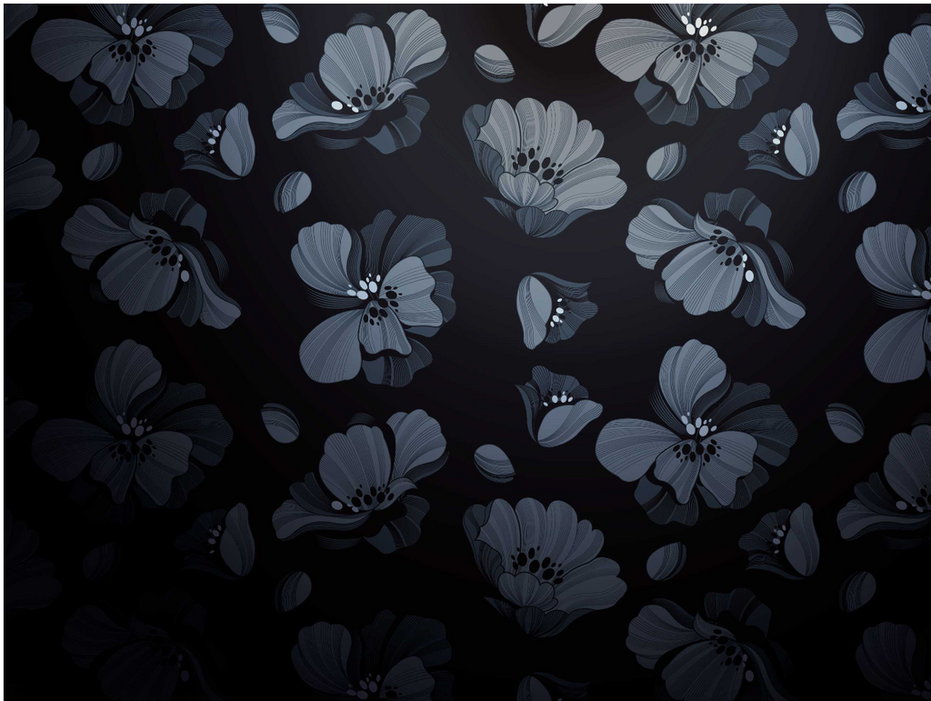 The Ninon Mural | Midnight Floral Rhythm
