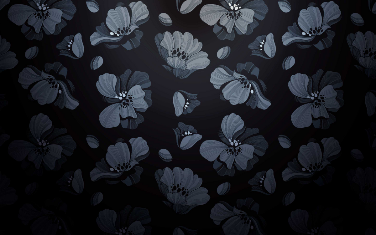 The Ninon Mural | Midnight Floral Rhythm