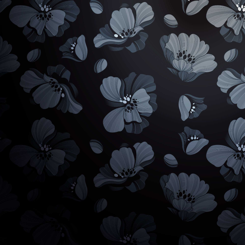 The Ninon Mural | Midnight Floral Rhythm