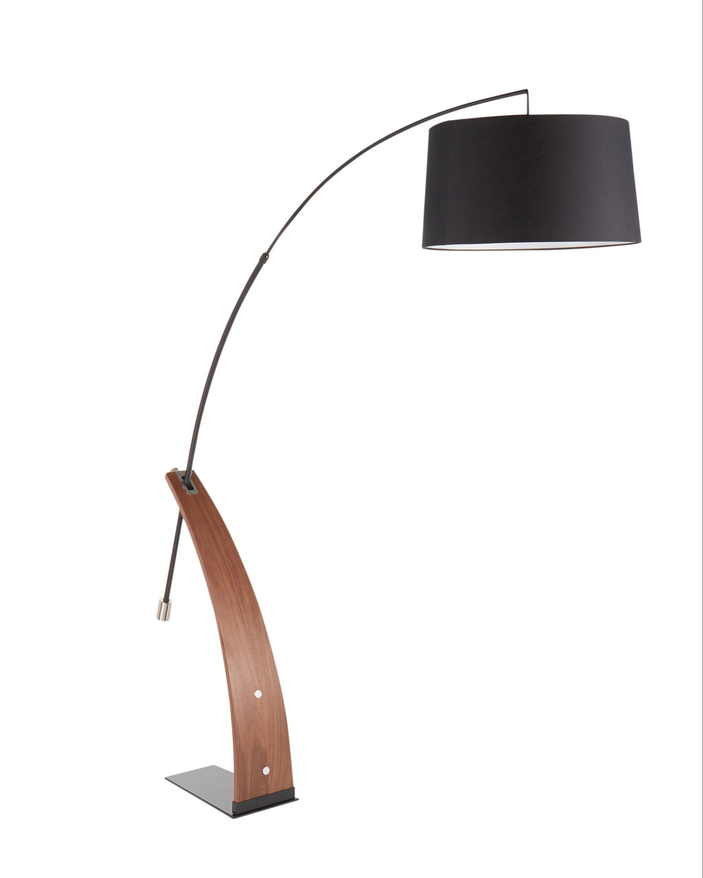 The Éloïse Floor Lamp | Sculptural Walnut Arcs