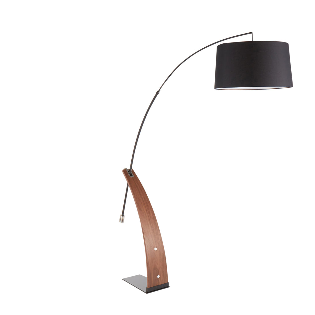 The Éloïse Floor Lamp — Walnut & Marble — product view