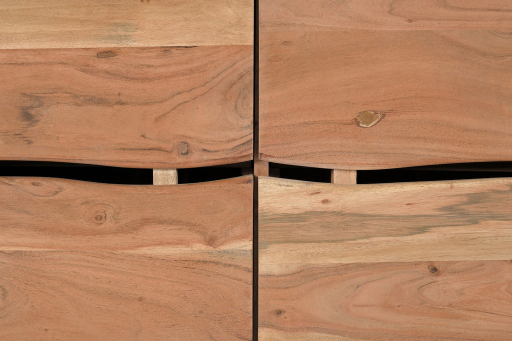 The Étienne Sideboard | Live-Edge Acacia & Black Iron