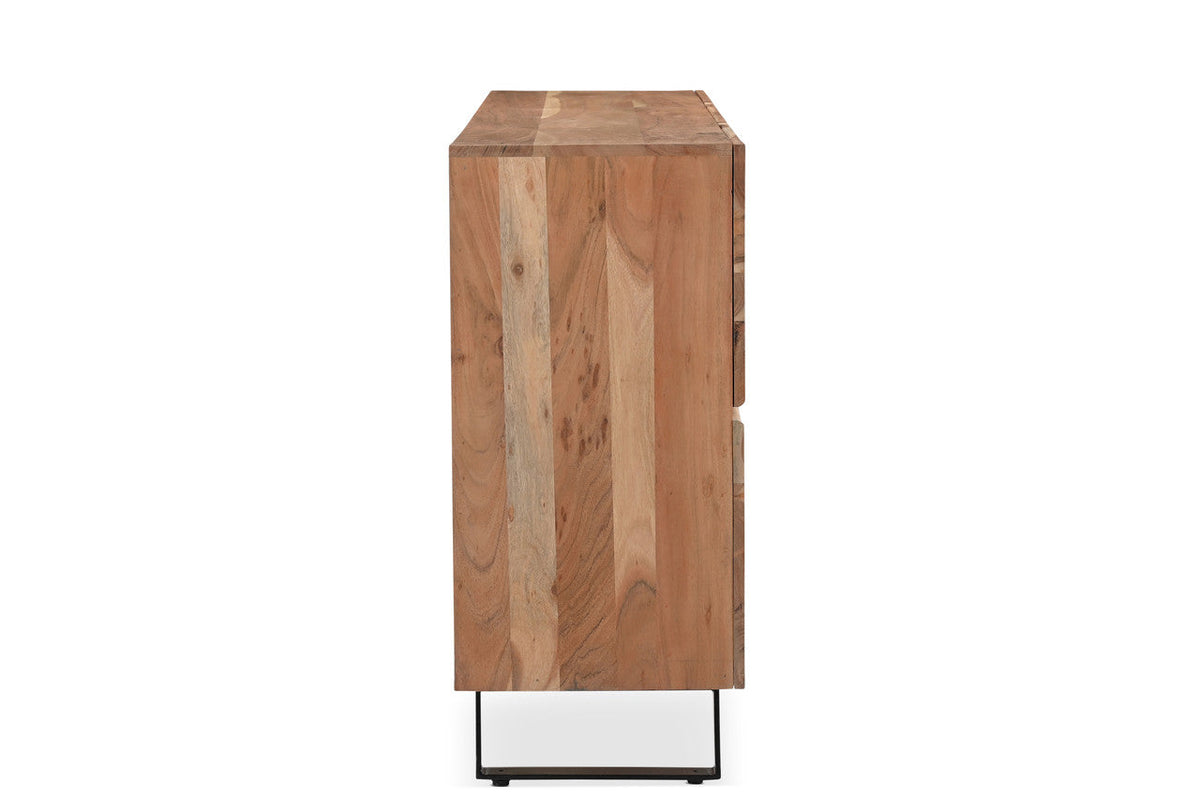 The Étienne Sideboard | Live-Edge Acacia & Black Iron